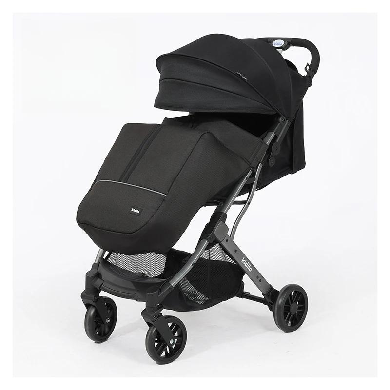 Poussette pour bébé à Absorption des chocs, paysage élevé, portable, pliable, de voyage, assise et a