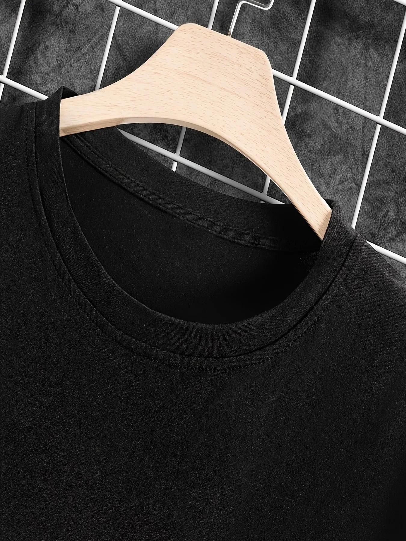 T-shirt à motif de style Y2K pour hommes, 100% coton, doux et respirant, rétro, streetwear d'été, de