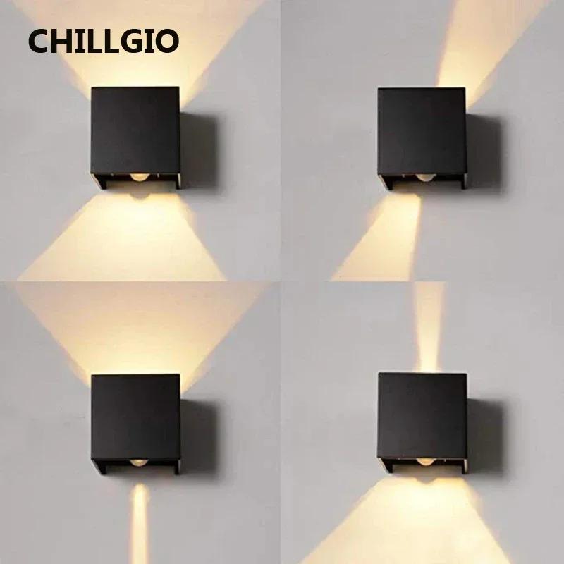CHILLGIO extérieur capteur mouvement appliques murales étanche porche jardin décoration lampe IP65 m