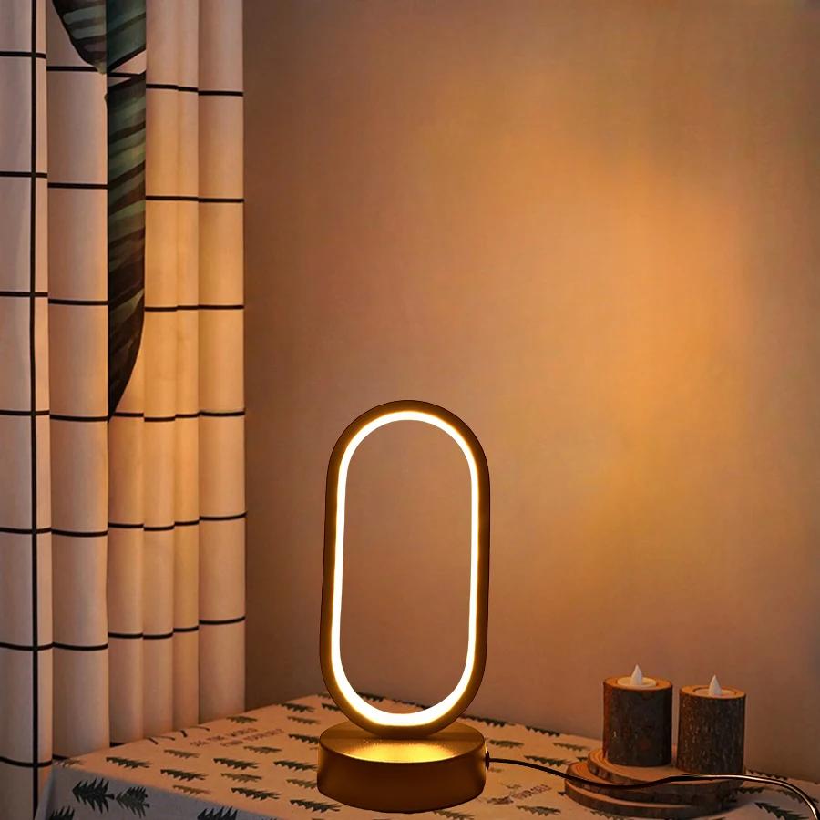 Lampe Led en forme de U pour chambre à coucher, lampe décorative de chevet, salon familial, étude, é