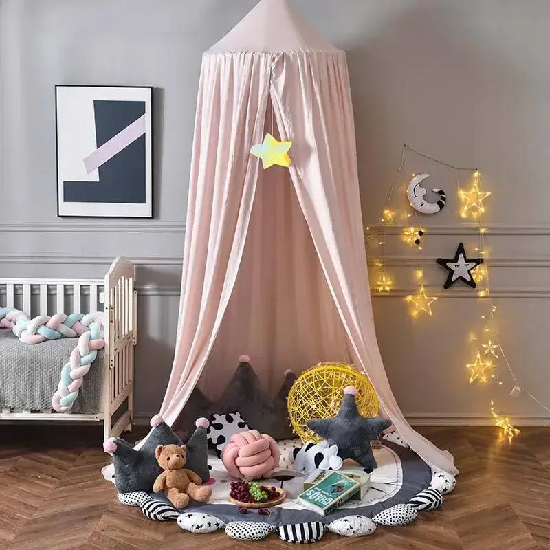 Moustiquaire pour enfants, rideau de berceau pour bébé fille, princesse, auvent de lit suspendu, déc