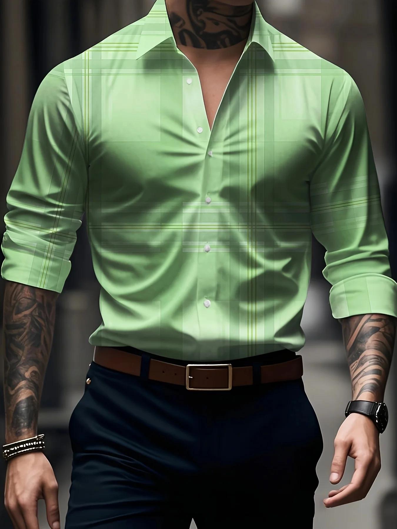 Chemise habillée à manches longues pour hommes, coupe cintrée, chemise formelle d'affaires, classiqu