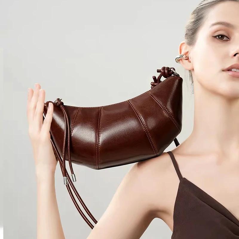 Nouveau sac à bandoulière de luxe en cuir de vachette mini pour femme 2026, sac à main de créateur p