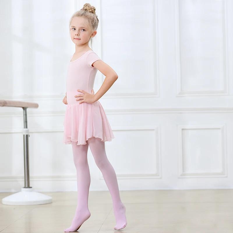 Collants de Ballet princesse pour bébés filles, collants de danse à haute élasticité avec trou, bas
