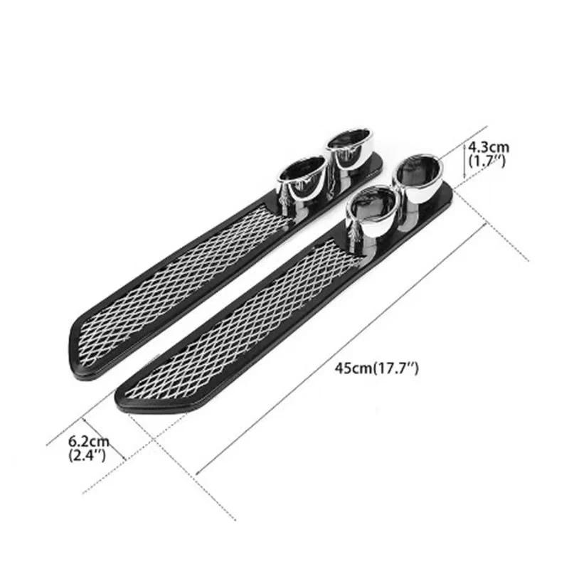 1 paire universelle grille de ventilation tuyau de silencieux d'échappement voiture Auto style faux