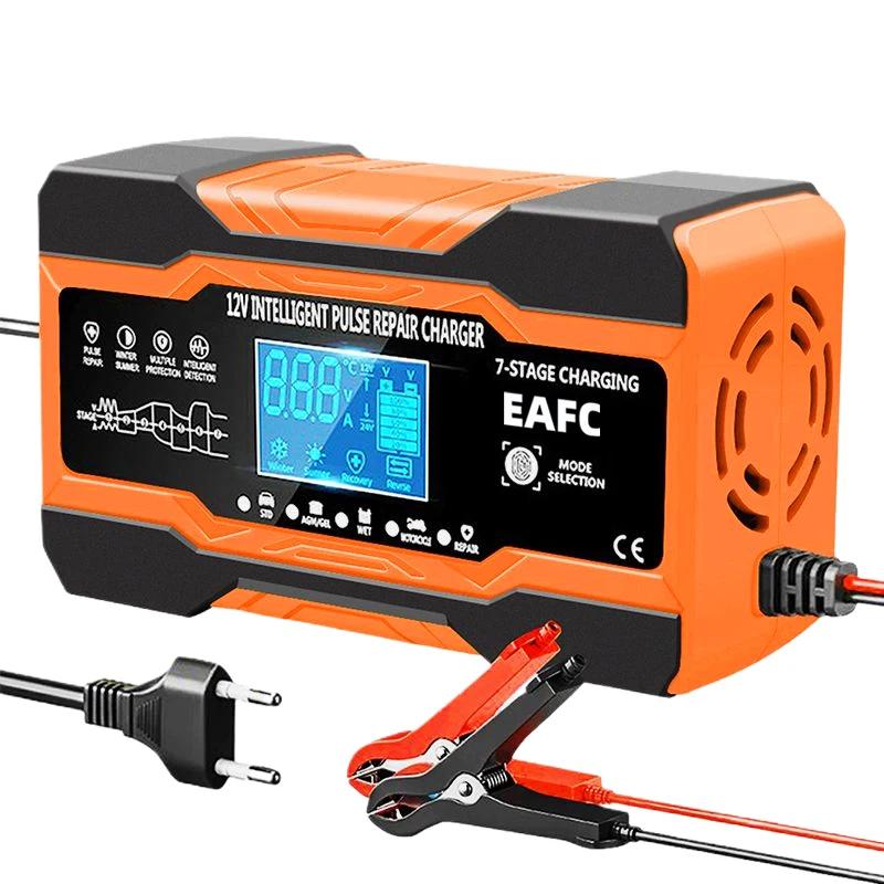 Chargeur de batterie intelligent 12V 24V 12a 10a, Charge rapide pour Batteries de voiture, Charge en