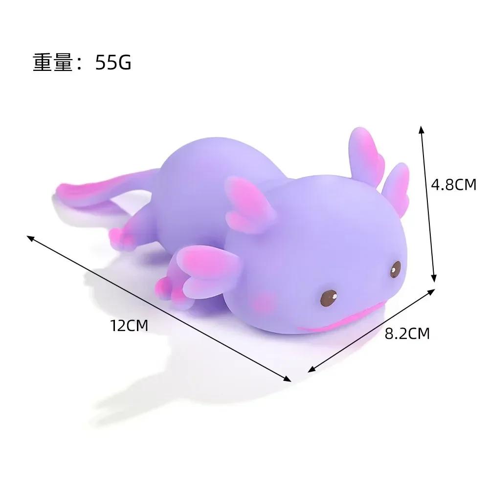Axolotl – balle à presser, poisson mignon, relaxation, dessin animé, anti-Stress, Squishy, soulageme