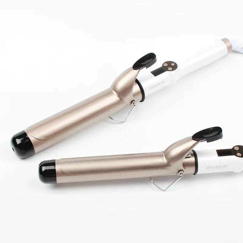Fer à boucler électrique professionnel en céramique avec LED, fer à friser, boucleur, lisseur, outil