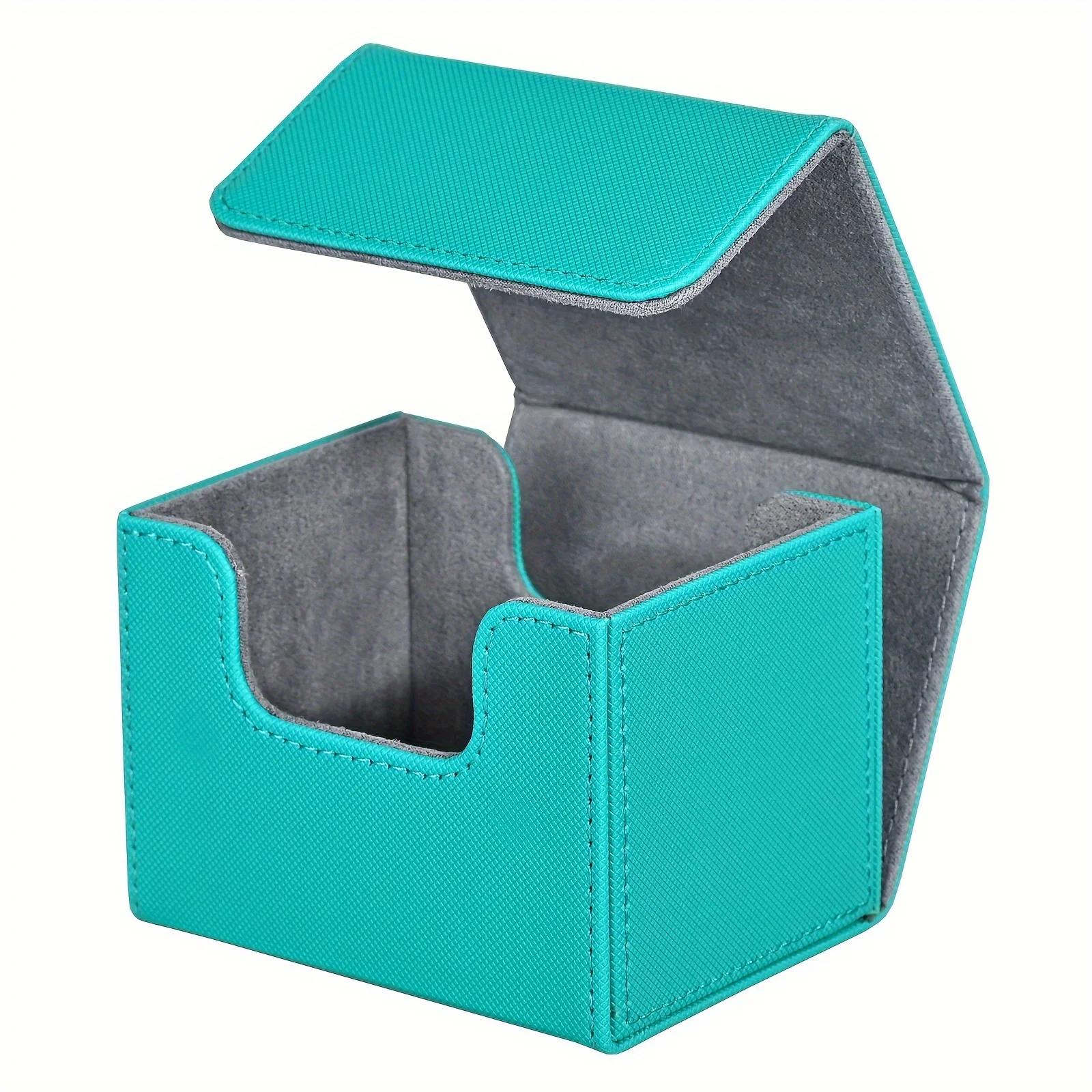 Boîte de rangement en cuir PU pour cartes TCG, étui magnétique pour cartes de bain, convient à 100 c
