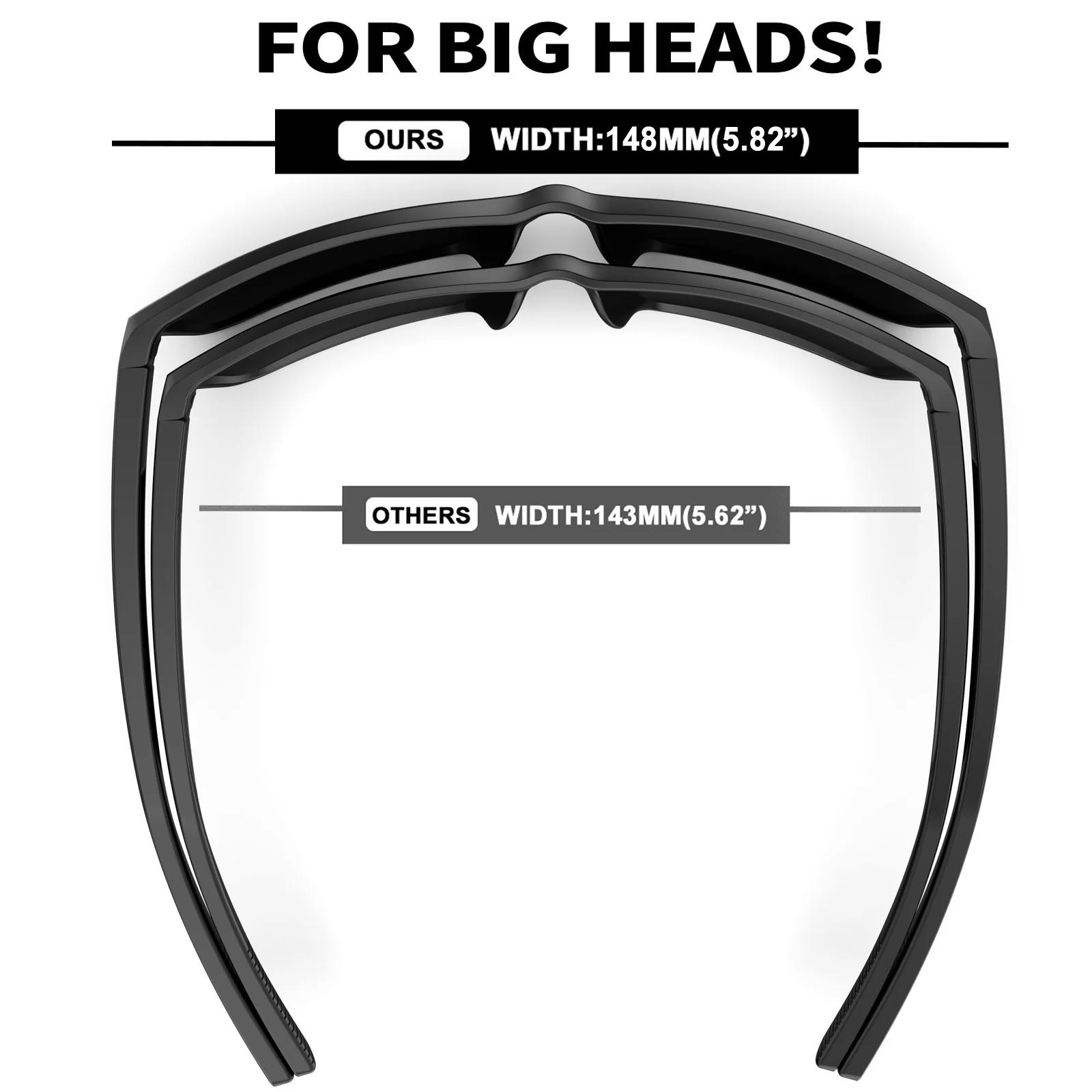 XL Z87 lunettes de soleil de Sport de sécurité hommes grandes têtes larges TR90 ultralégères UV400 n
