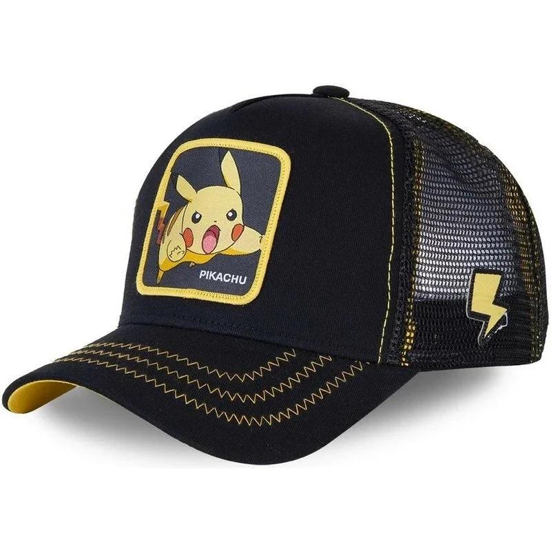 Casquette de Baseball Pokemon Pikachu pour Homme et Femme, Chapeau Ajustable de Cosplay, de dehors,