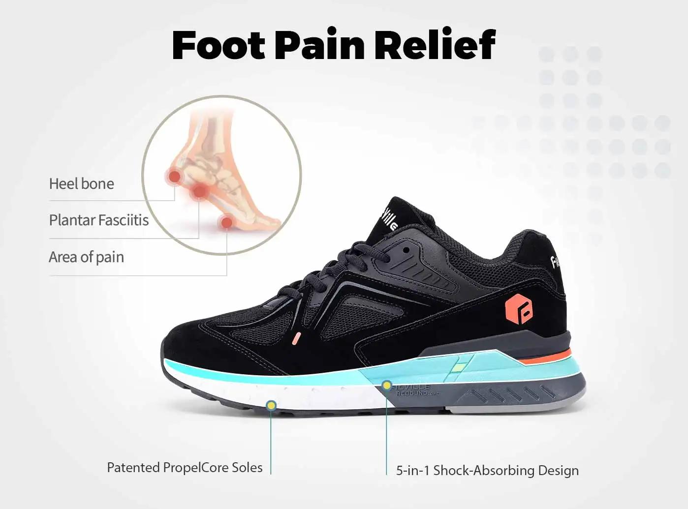 Fittington chaussures de marche Extra larges pour hommes respirant grande taille baskets de Sport an