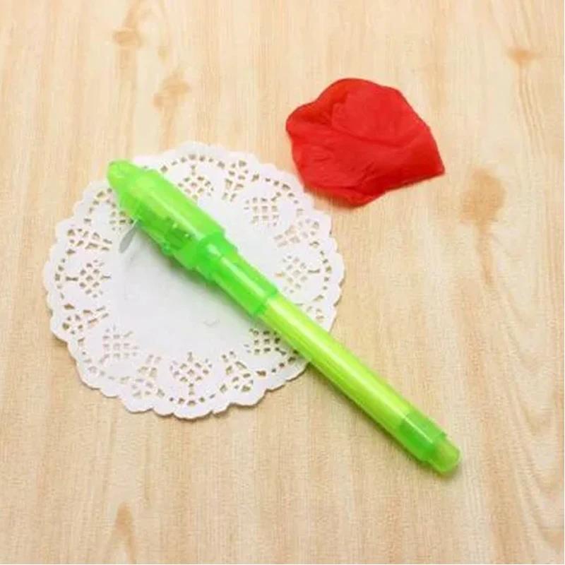 Stylo à encre Invisible avec lumière UV, marqueur magique pour Message Secret, prix de boîte de trés