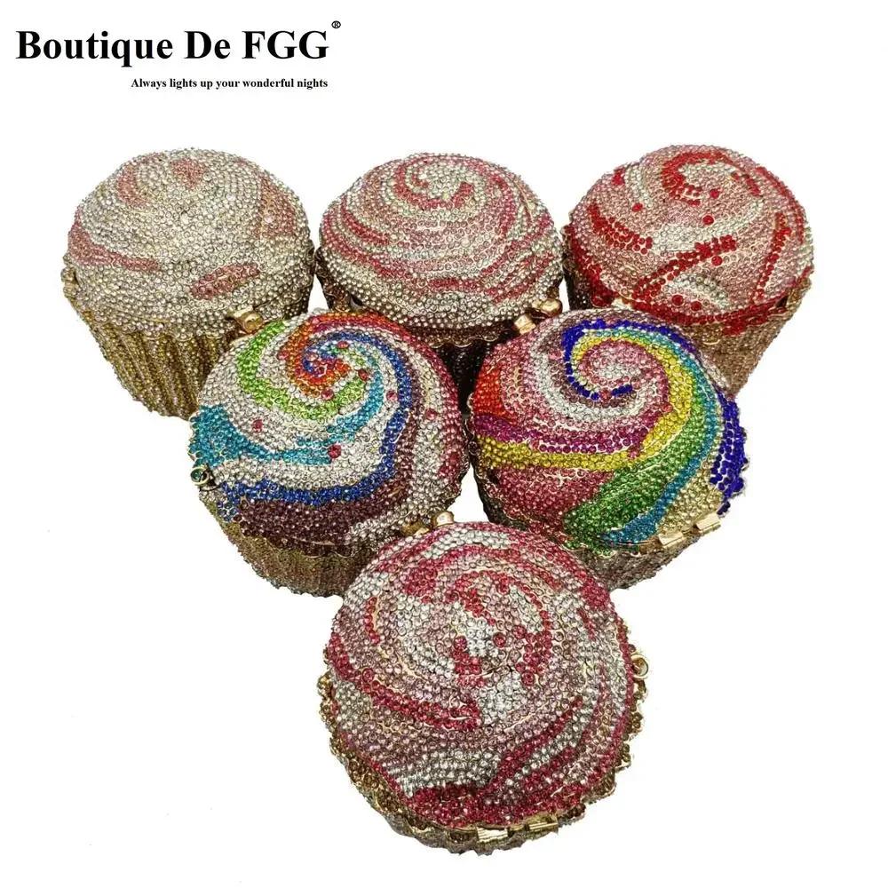 Pochette Chi Cake pour femme, sac à main Minwaist, sac à main de soirée, sac à main de mariage en cr