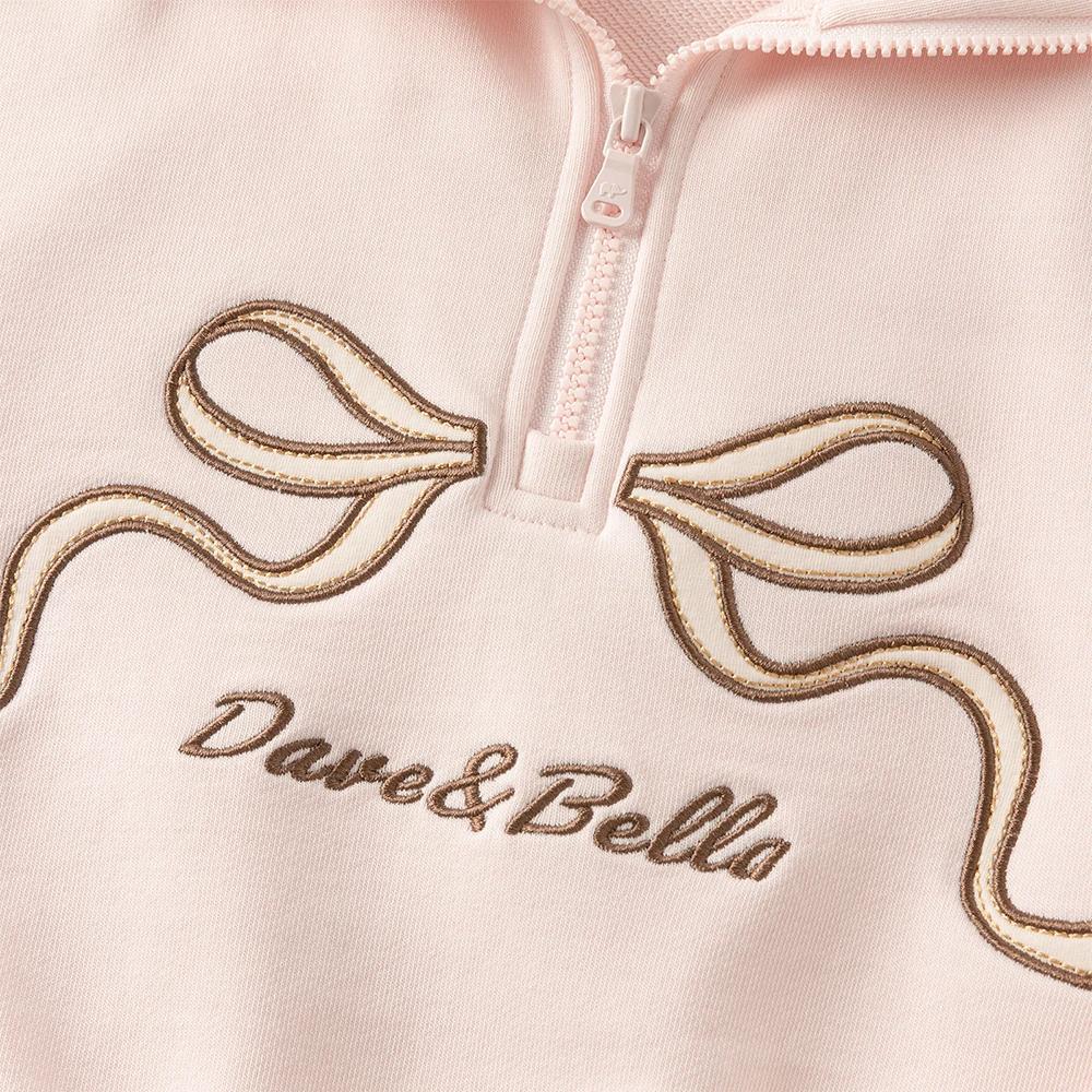 Dave Bella enfants filles jupe ensemble automne bébé nœud imprimé à capuche plissée jupe courte deux