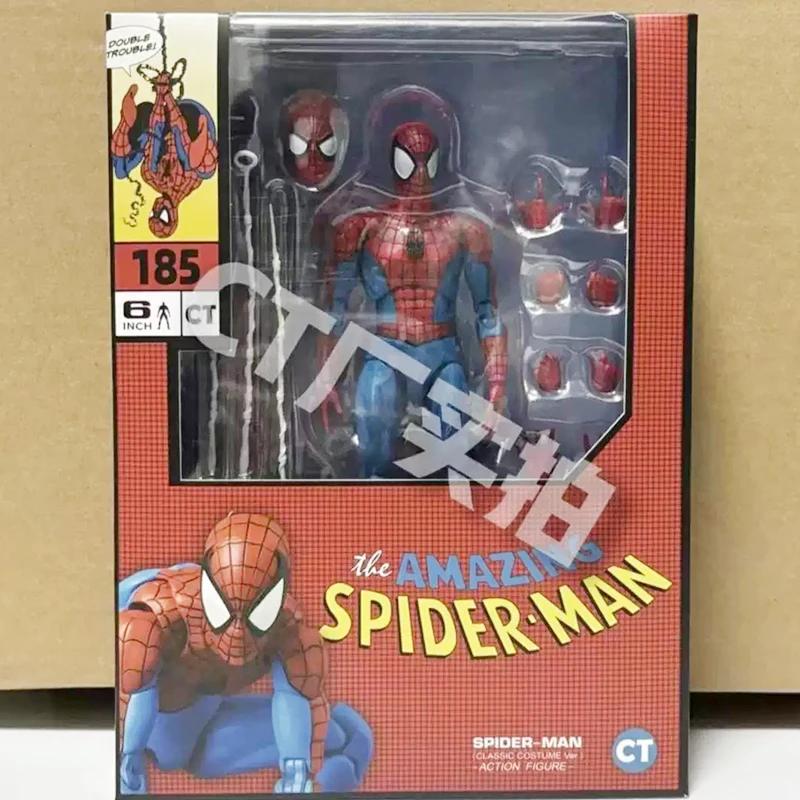 Nouveau CT jouets Spiderman Figure Mafex 185 Miles Morales 2099 Costume classique Spider-Man Figurin