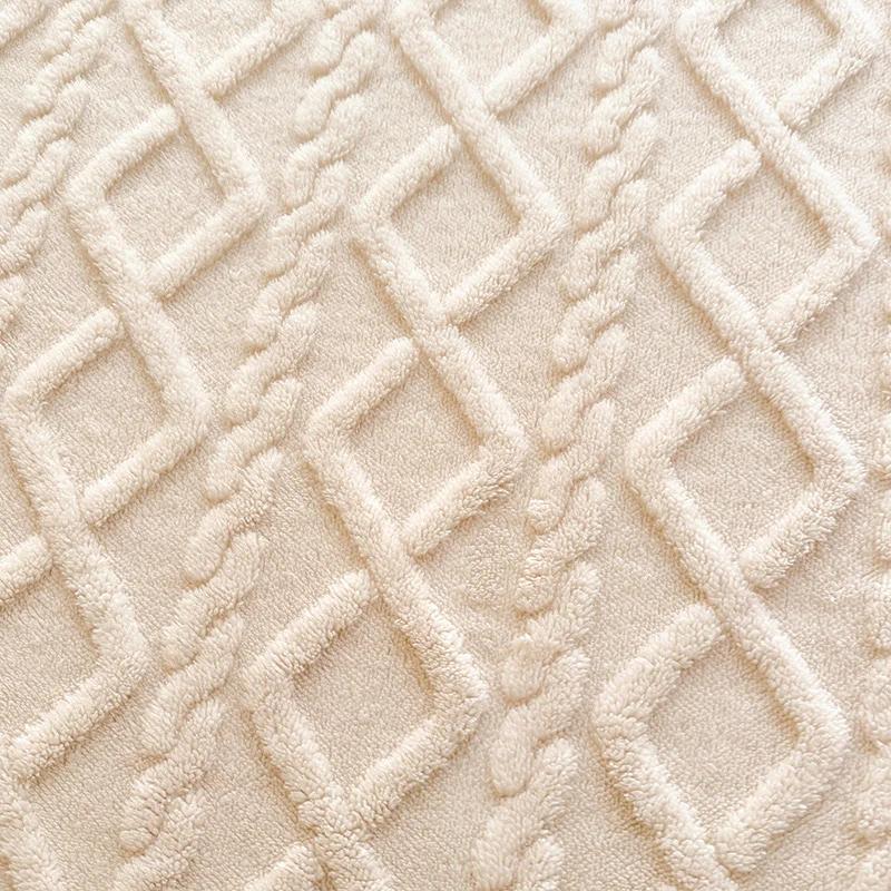 Drap de lit chaud d'hiver avec bande élastique, housse de matelas simple/Queen/King, en molleton de