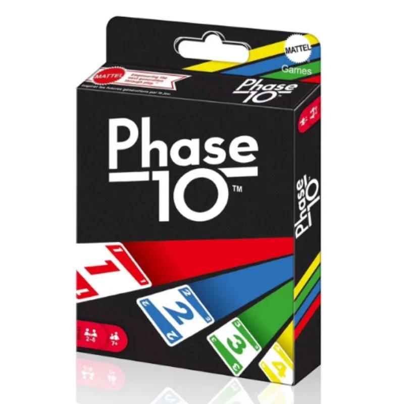 Nouvelle Phase 10 Kartenspiel, modèles de jouets multijoueurs amusants et amusants, carte de jeu de