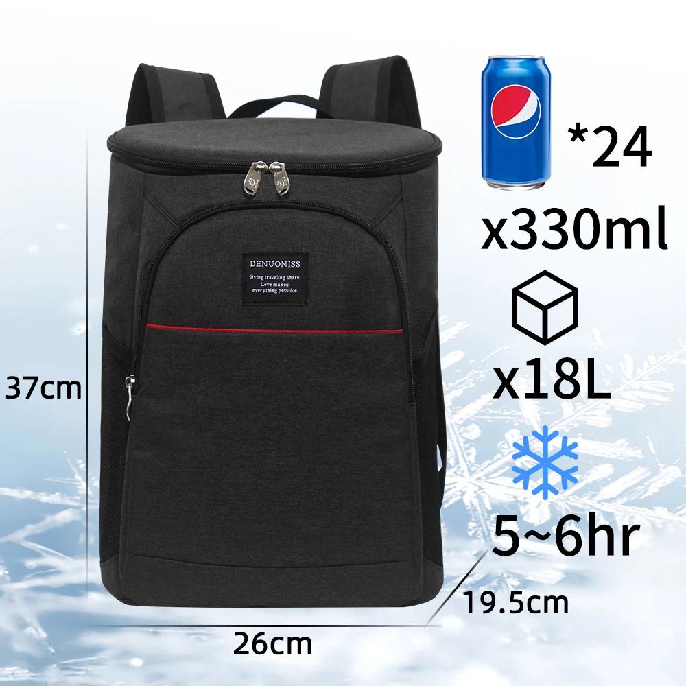 DENUONISS 20L sac à dos isotherme thermique multicouche sac à dos isolé étanche sac anti-fuite pique