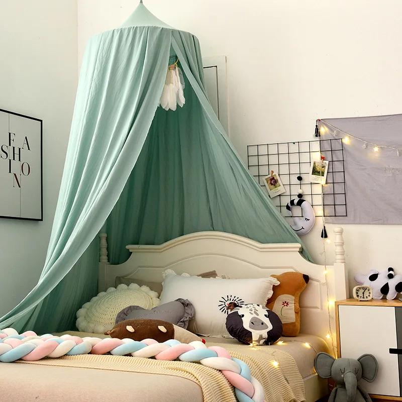 Moustiquaire pour Enfants, Rideau CPull pour Bébé, Décor de Lit, Tente de Face, Chambre de Princesse