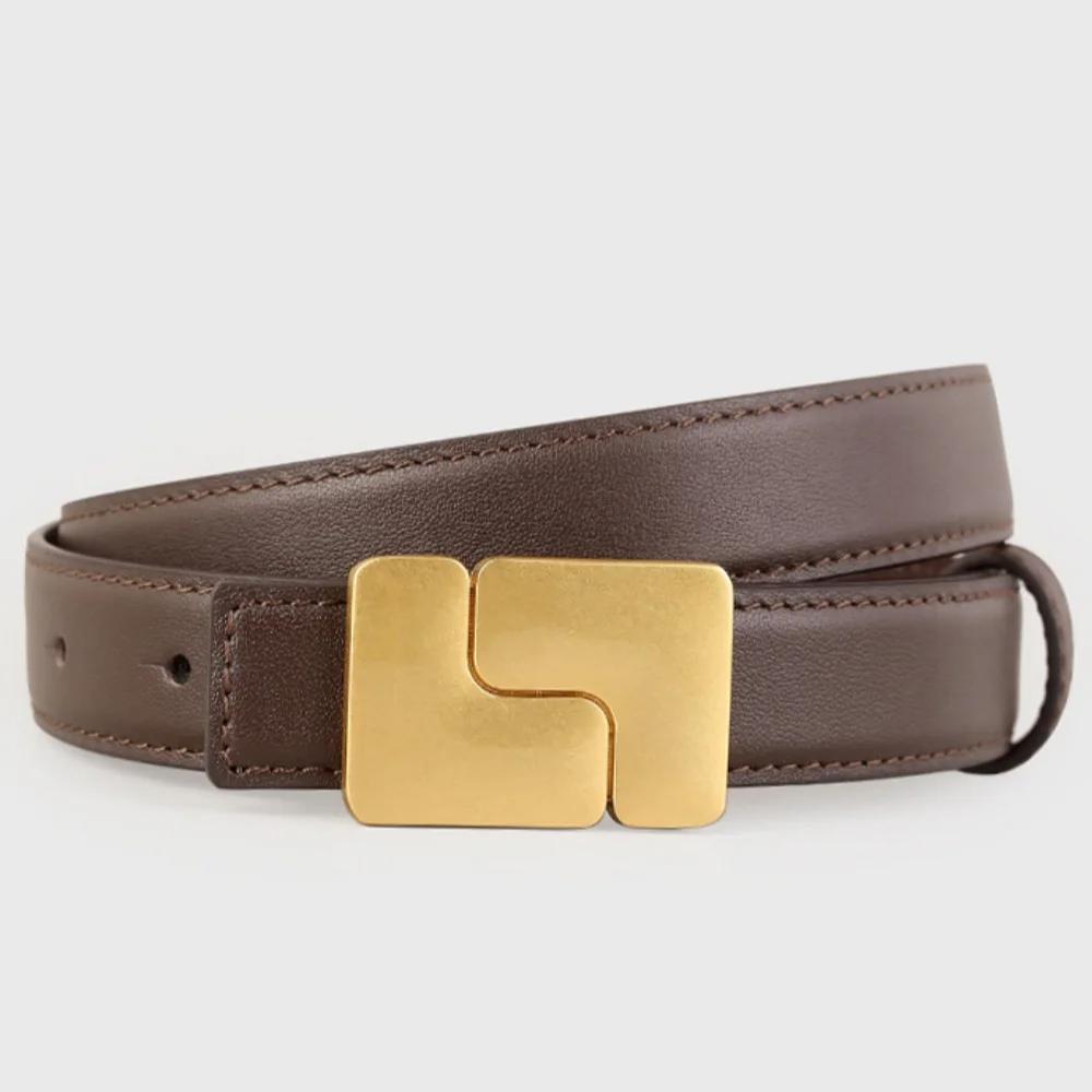 Ceintures en cuir véritable de Style coréen pour femmes, Corsets pour robe, ceintures avec boucle do