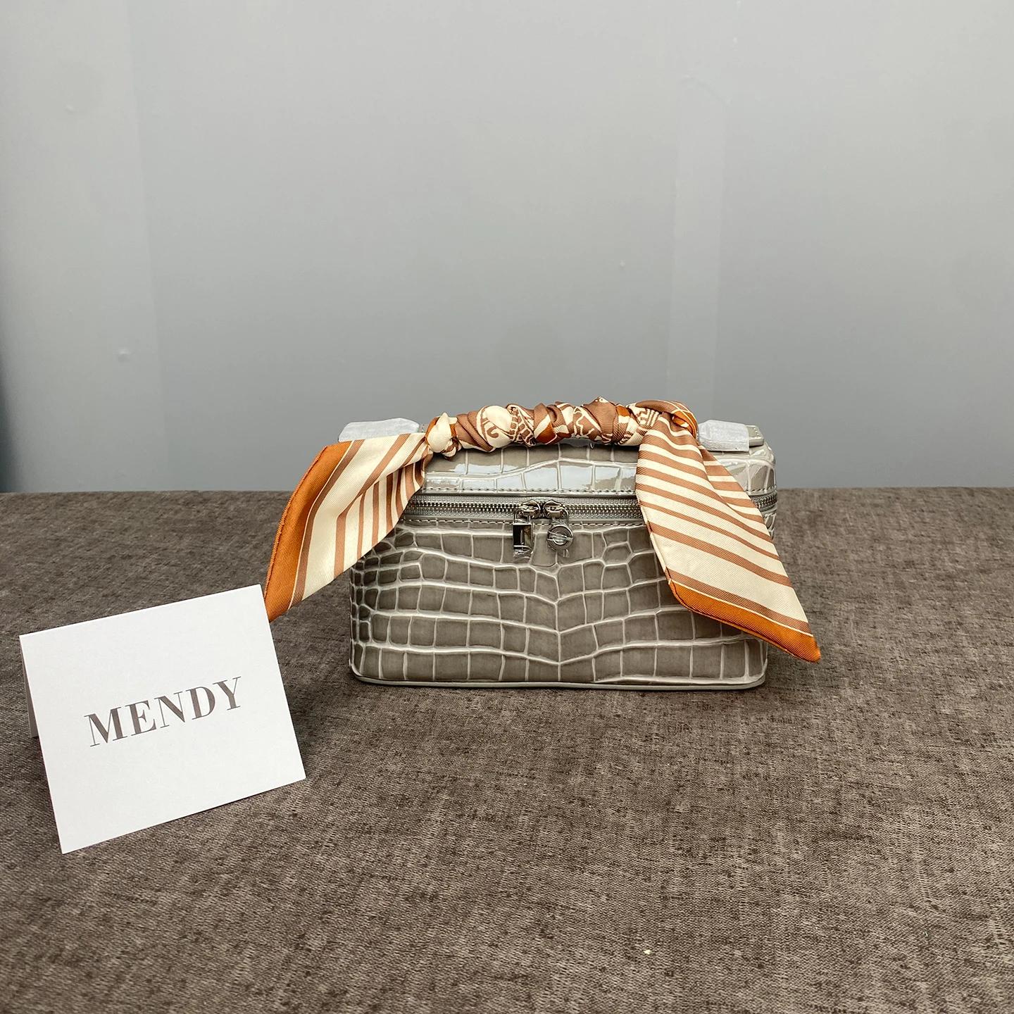Sac à main en cuir pour femmes, sac à bandoulière de petite taille 19CM, pochette à motif Crocodile,
