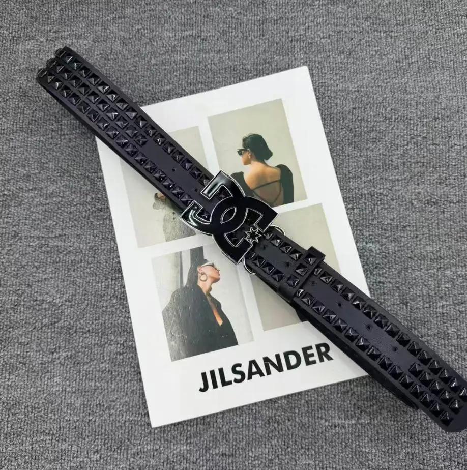 Ceinture Femme Style Punk Y2K 2026 - Bestseller - Ceinture de Luxe à Rivets de 3,8 cm de Large, Bouc