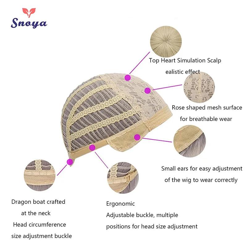 Snoya 100 cm synthétique moelleux maïs perm Cosplay perruque rose rouge bleu violet Anime fête longu