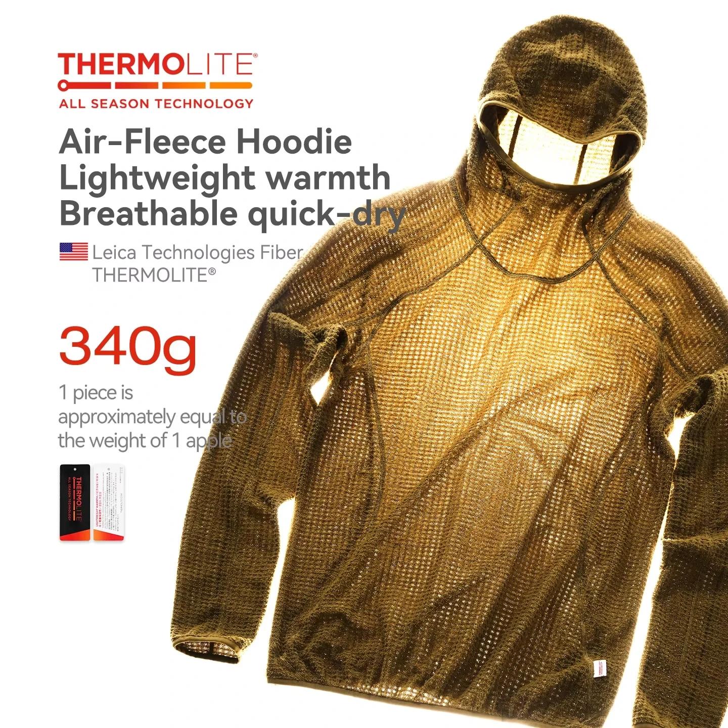 Thermolite® Sweat à capuche: 2025 hiver sweat à capuche léger et chaud unisexe couleur unie épaiss