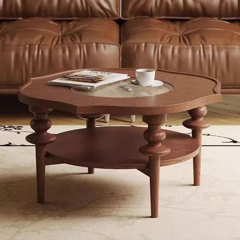 Table basse Unique à la mode Glam avec rangement chambre Table basse minimaliste Table De Salon mode