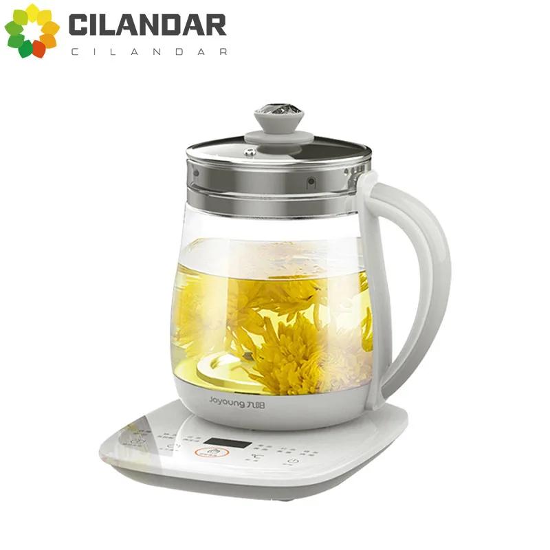 220V Jiuyang pot de santé multi-fonctionnel fleur théière verre ragoût théière 1.5L Portable Mini mu