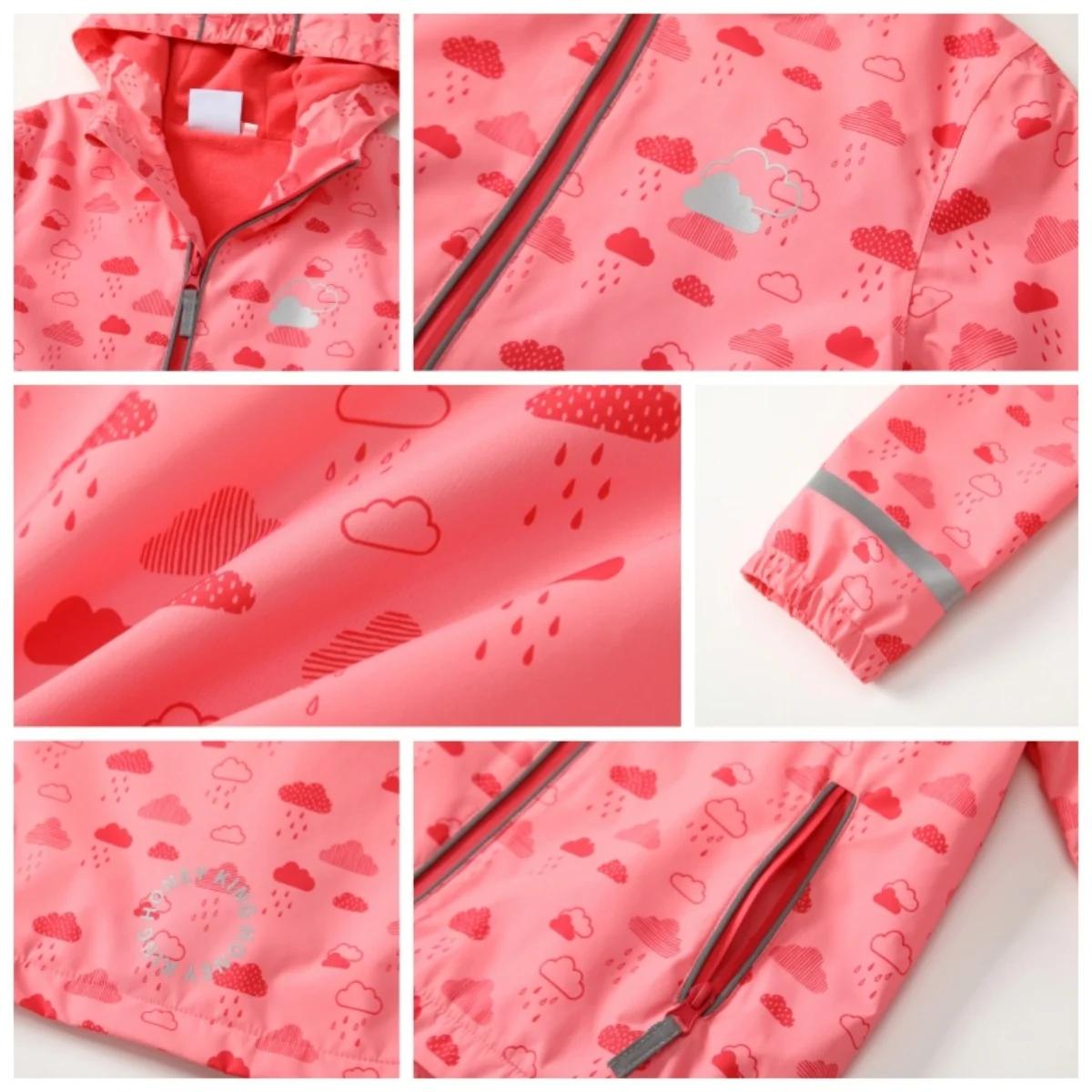HONEYKING bébé imperméable costume ensemble de vêtements pour enfants salopette imperméable filles c