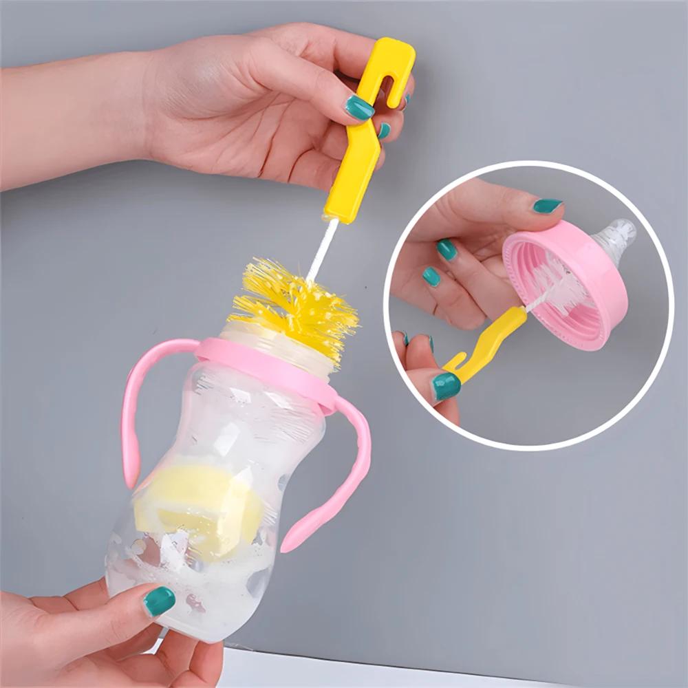 Brosse de nettoyage de petites bouteilles, prix compétitif, brosse de sucette pour bébé, brosse de b
