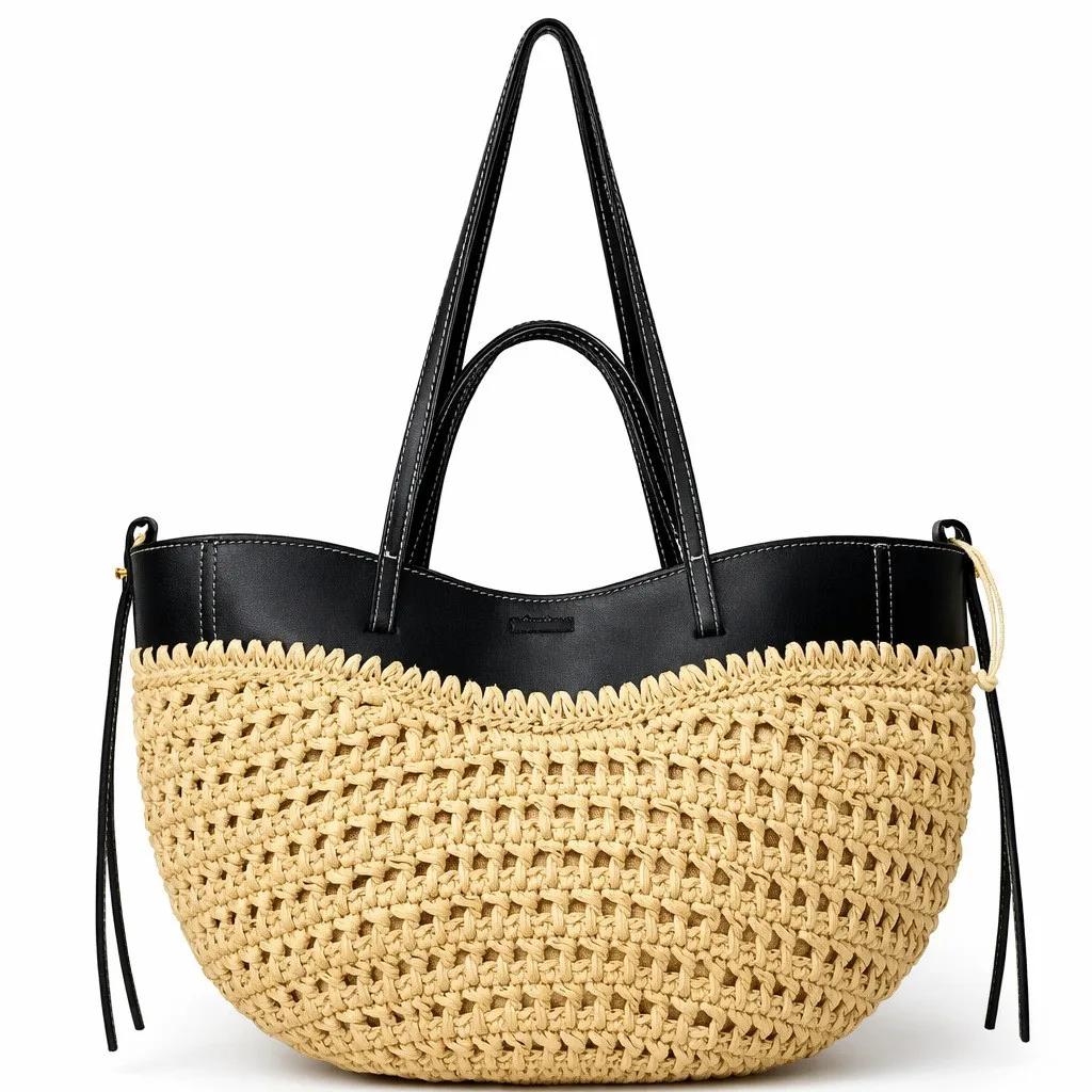 Sacs à couches de luxe simples et élégants pour femmes, grande capacité, sac à bandoulière en cuir,