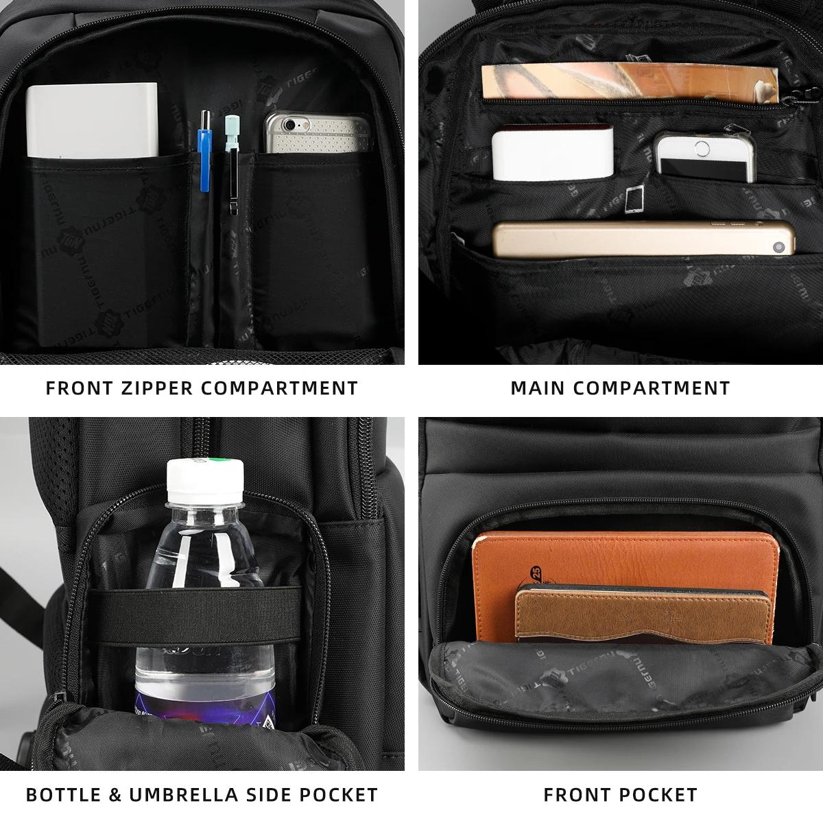 Tigernu Anti-vol sacs à dos pour hommes 15 pouces sac à dos pour ordinateur portable sac à dos de vo