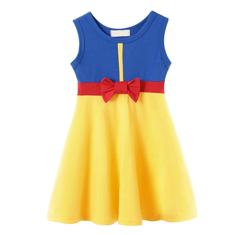 2025 été Elsa Anna tenue décontractée filles coton vêtements enfants sans manches a-ligne robe bébé