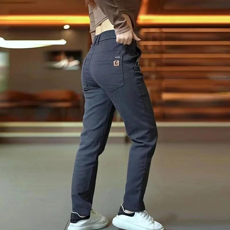 Pantalon décontracté pour hommes, nouveau Design de printemps, mode coréenne, régulier, élastique, S