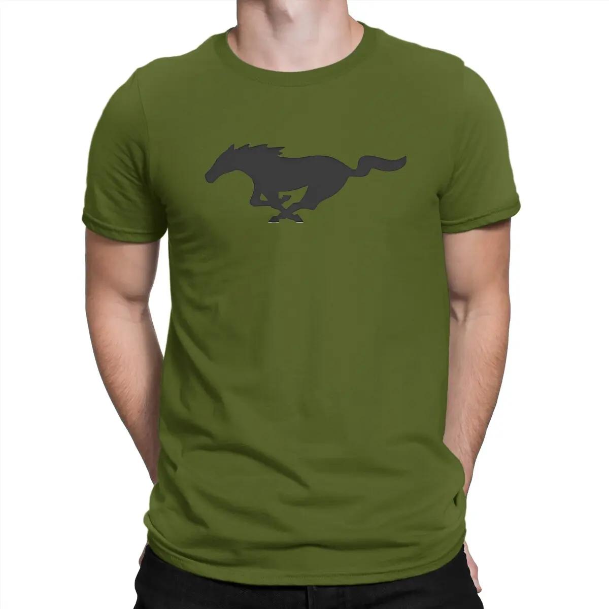 T-shirt ras du cou Mustang en coton pour hommes, t-shirts drôles, cadeaux d'anniversaire cool, haute