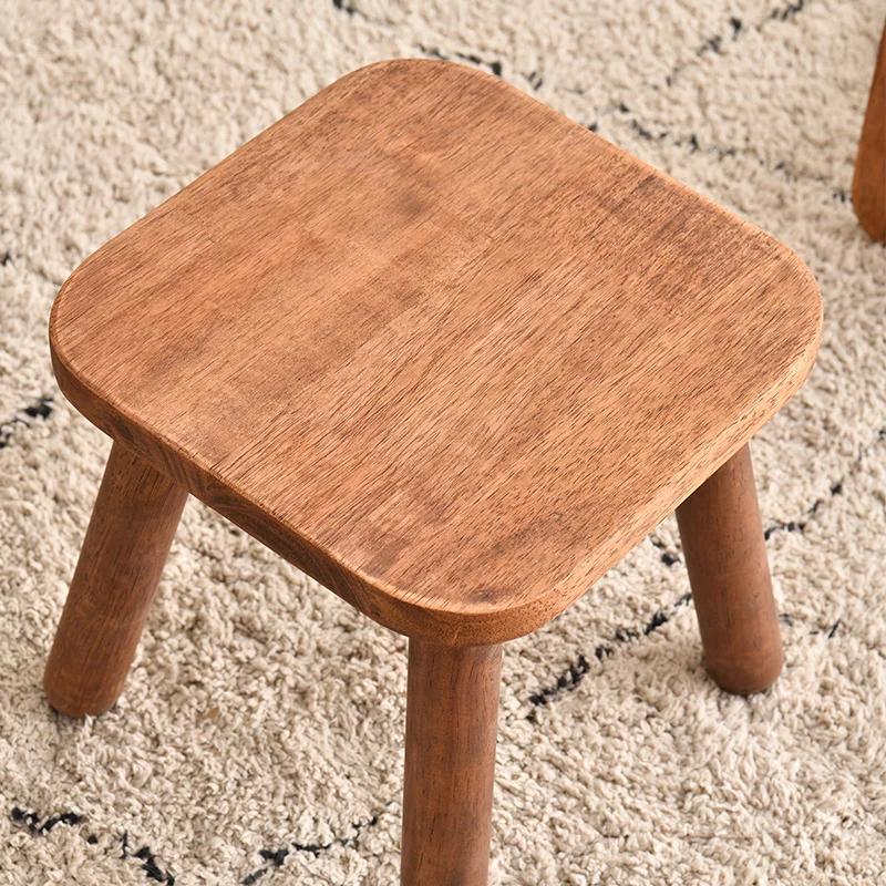 Tabouret Proxy de Alicante en Bois Massif, Petit Tabouret de Document de Brochure pour le Salon, l'E