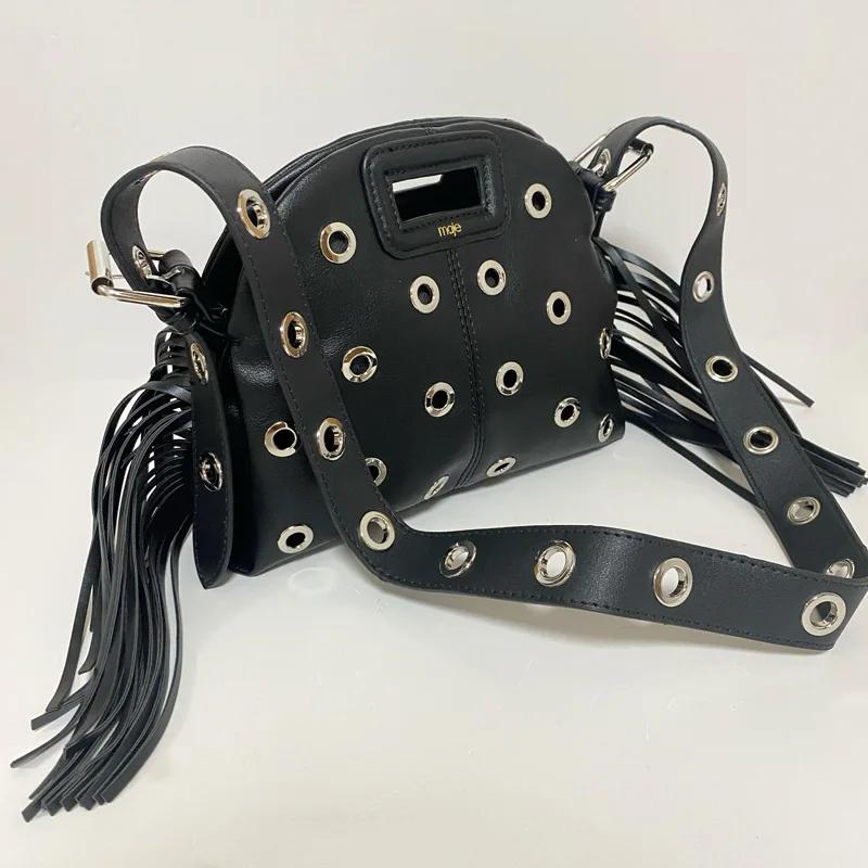 Petit sac à bandoulière rétro noir pour femmes, sac à bandoulière décontracté pour l'extérieur, nouv