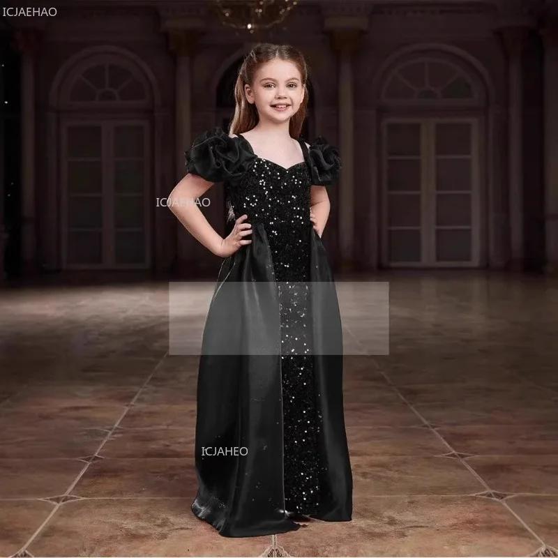 Robe de soirée pour enfants filles, robe de soirée, Piano, violon, spectacle, spectacle, hôte, modèl
