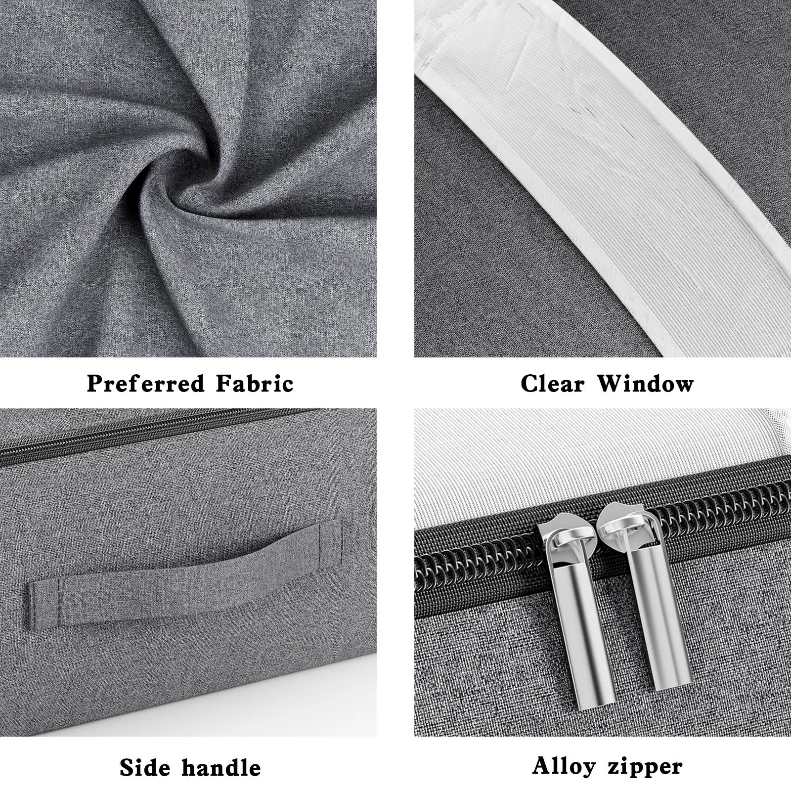 Grand sac de rangement pour fond de lit, 1 pièce, organisateur de vêtements, organisateur pliable à