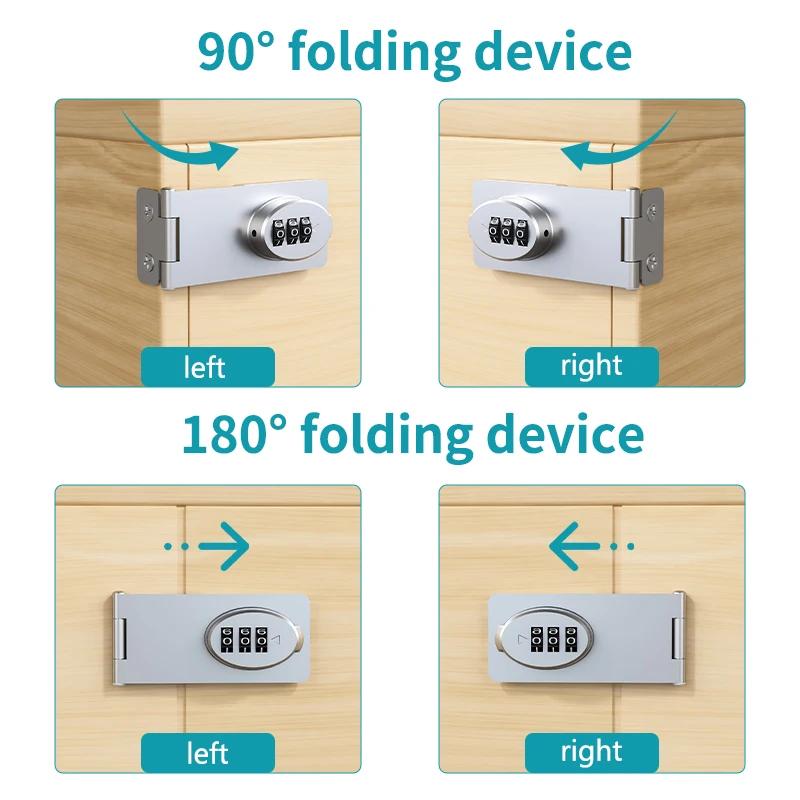 Verrou mécanique à mot de passe pour porte, sécurité coulissante, pour petites portes, armoires, por