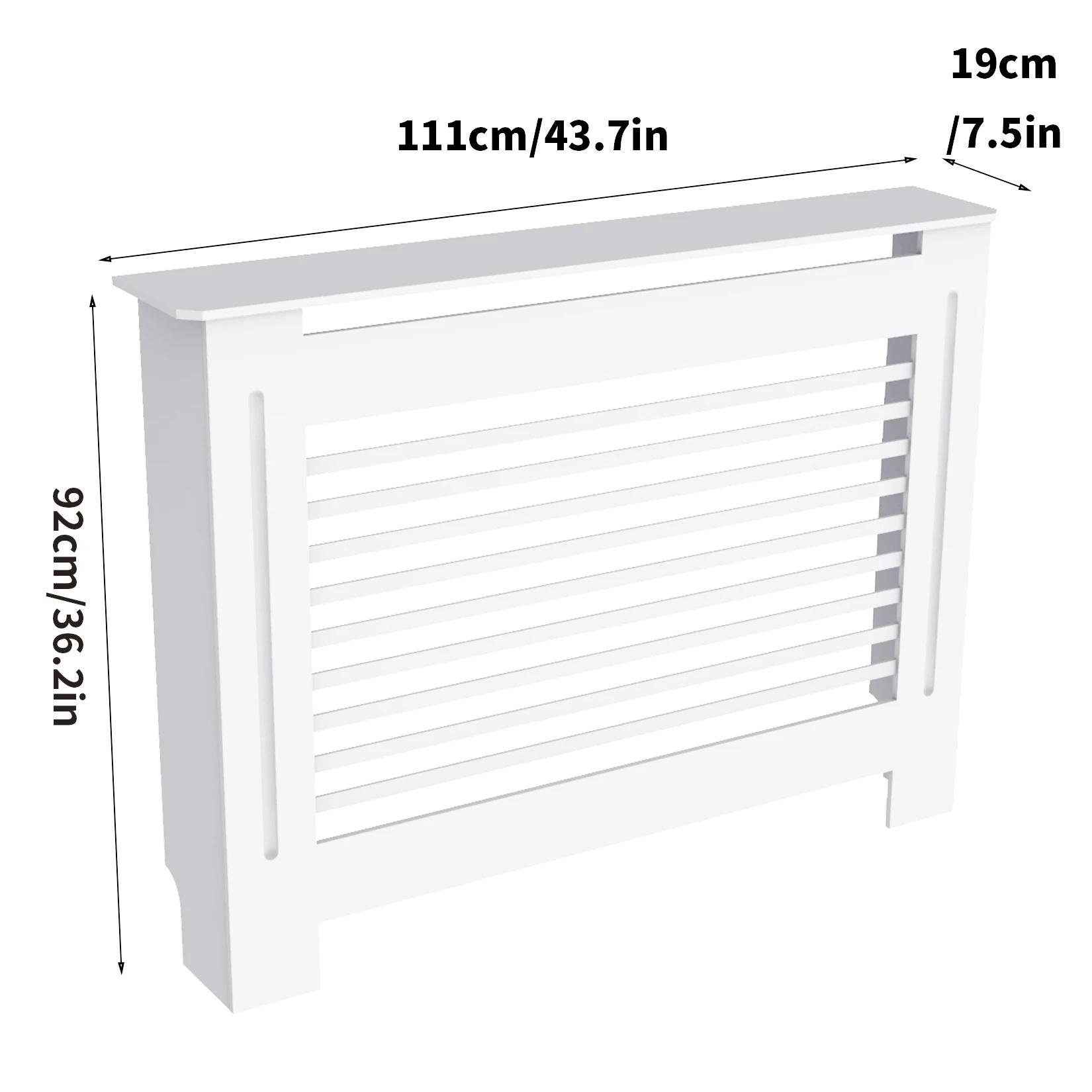 Couvercle de radiateur Super haut de 100CM, étagère à gril solide, armoire en MDF, Style moderne Ver