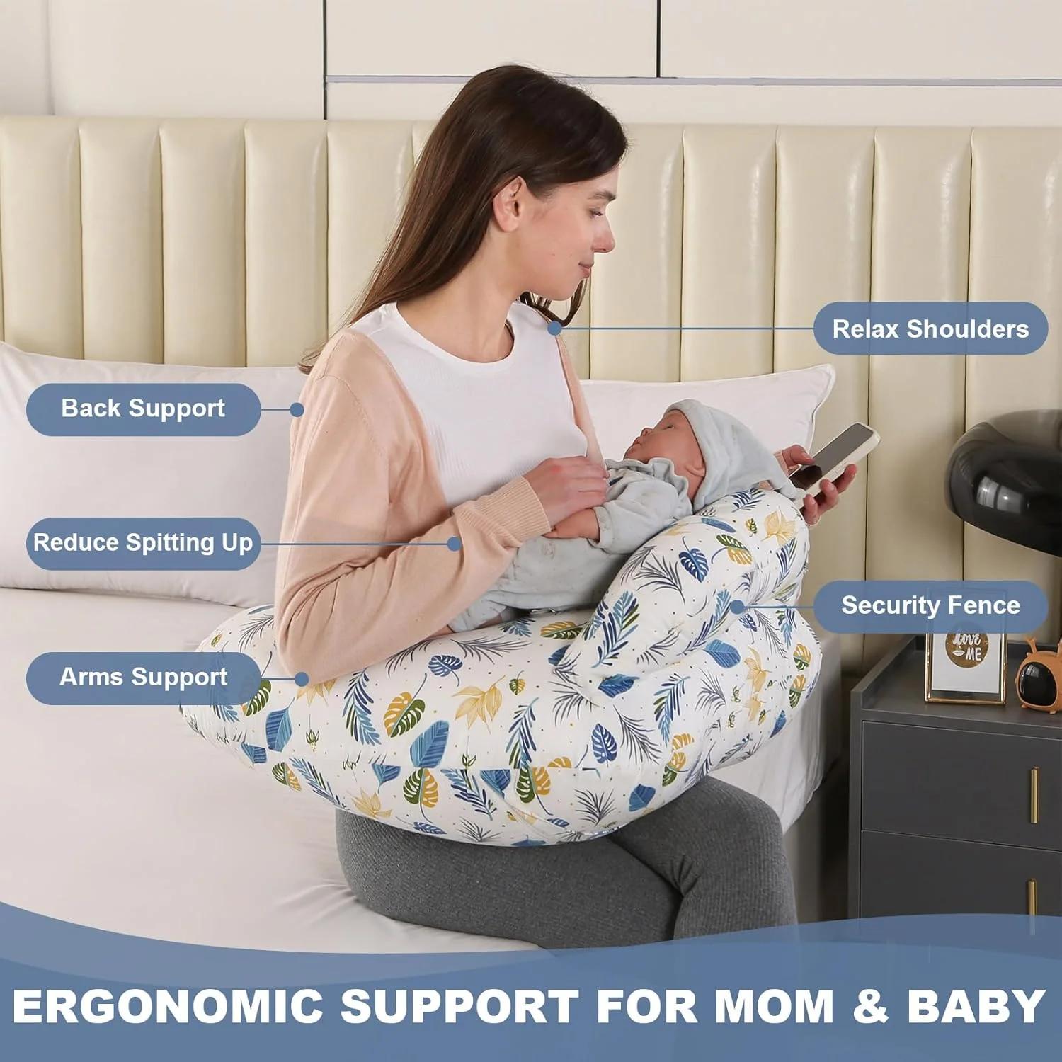 Oreiller d'allaitement pour bébé, oreiller d'allaitement en forme de U, oreiller de grossesse ergono