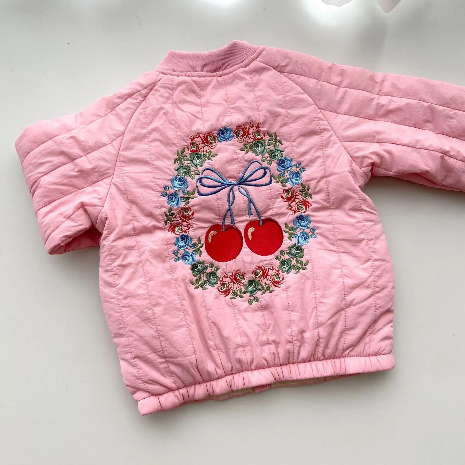 Vestes en coton pour bébés filles Hiver 2026 KS, Manteaux en laine d'agneau, Vestes pour enfants, Bl