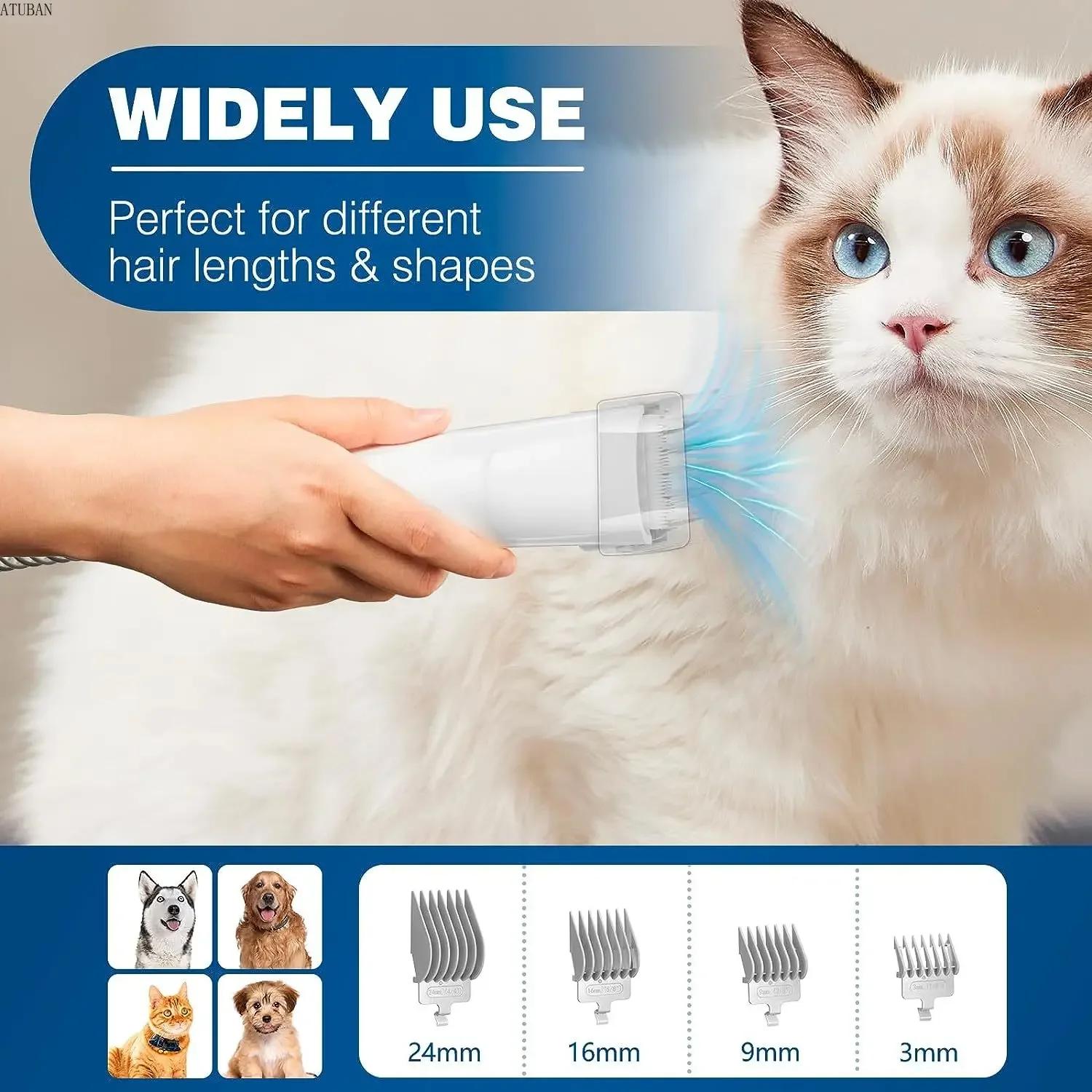 Aspirateur de toilettage pour chiens et Kit de toilettage pour animaux de compagnie avec capacité de