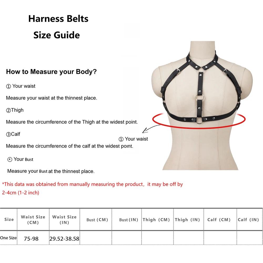 Ceinture de poitrine en cuir pour femmes, Style de rue, harnais de poitrine, bretelles, décoration P
