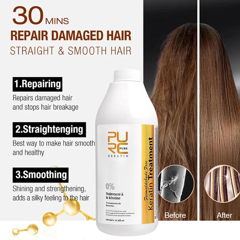 KerBrian-Traitement lissant pour cheveux bouclés et crépus, Produits de salon brésiliens, Soin lissa