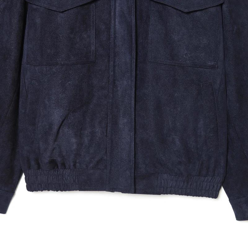 HXAO nouveauté veste en daim vestes pour femmes automne gris foncé kaki Bomber veste Chic fermeture